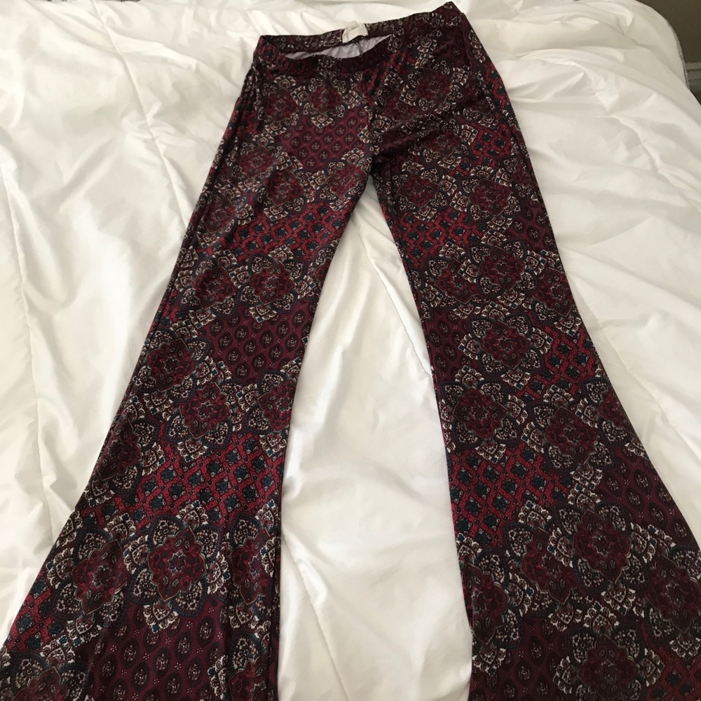 Floral Hippie Flare Pant (stretchy)